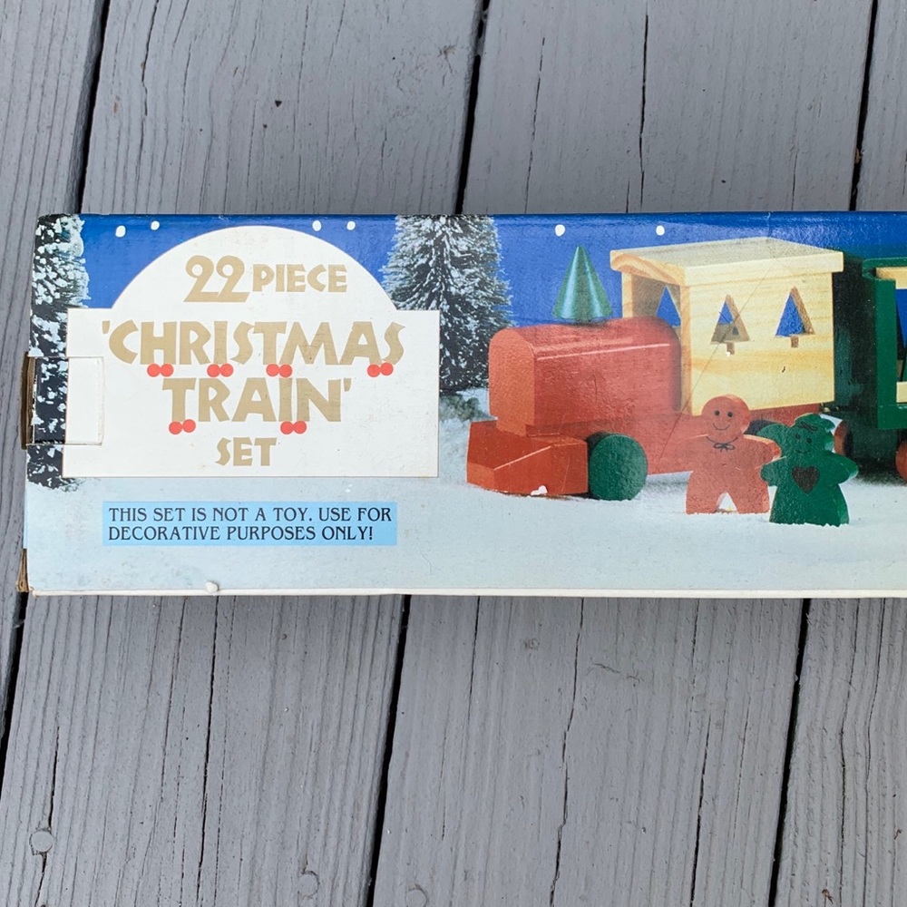 Wooden Christmas Train